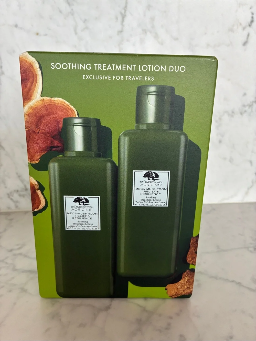 Origins Mega-Mushroom Soothing Treatment Lotion Duo - Green